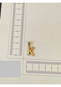 Resim 14 Ayar Altın Kolye Ucu Balon Modeli K Harfli Altın Kolye Ucu Altın 