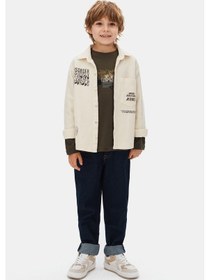 Resim Xo Kids Erkek Çocuk Gömlek 8-14 Yaş 49319 Krem 