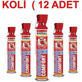 Resim Soudal Soudafoam Comfort Pipetli Poliüretan Köpük 750Ml - Sarı - Sarı 