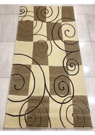 Resim Saray Halı Vizyon 10325 A 100X200 Kahve Krem 2 Metre Yolluk ! 