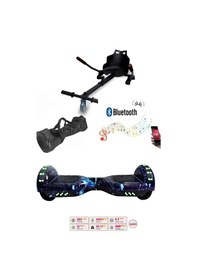 Resim Elektrikli Kaykay Scooter Akıllı Denge Hoverboard + Hoverkart + Çanta Full Ledli Extrem Paket D12 