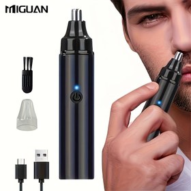 Resim Erkekler için kulak ve burun düzeltici şarj edilebilir - Kadınlar için uygun olan USB elektrikli burun tüyü düzeltici - ağrısız kaş ve yüz tüyü alma burun düzeltici 