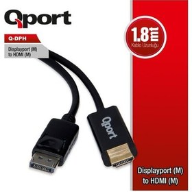 Resim Qport Q-Dph Display Port M To Hdmi M Çevirici 