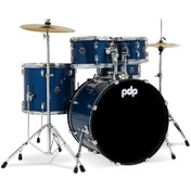 Resim PDP Drums centerstage 20'' 5-Parça Akustik Davul Seti (Royal Blue Sparkle) 