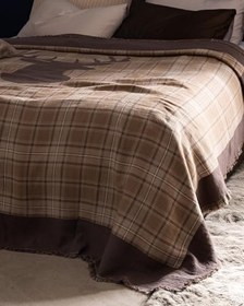 Resim Madame Coco Valensole Çift Kişilik%100 Pamuk Yatak Örtüsü, Bej, 220 x 240 
