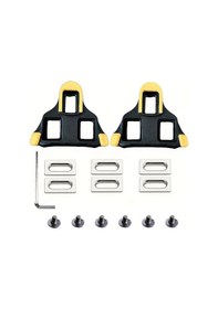 Resim Springsun Spd Ve Look Sistemi Uyumlu Dağ Yolu Bisikleti Ayakabısı Kilidi - Siyah Sarı Montajlı Dayanıklı Kilitleme Aksesuarı Çok Renkli 