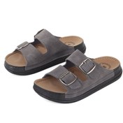 Resim Vojo Ragnar Çift Bant Rahat Taban Ayarlanabilir Hastane Deniz Havuz Plaj Erkek Terlik Gri 