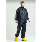 Resim Motofit Reflektörlü Su Geçirmez Motorcu Kurye Yağmurluk Pvc Kumaş 