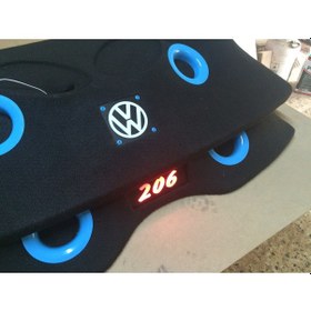Resim Volkswagen Scirocco 4'lü Oval Hoparlör Polyesterli Pandizot Kabartmalı 2 Port Işıklı 