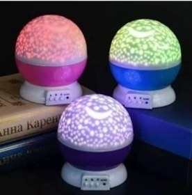 Resim Dönen Star Master Gece Lambası Çok Renkli 