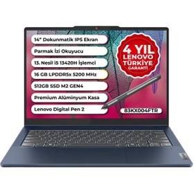 Resim LENOVO Ideapad Slim 5 Case 2 in 1 İntel Core İ5-13420H 16 GB 512 GB Ssd Freedos 14 Inç 83KX004FTR 