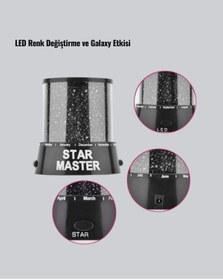 Resim ASTRALTECH MİNİ STAR PROJEKTÖR 
