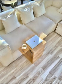 Resim house of prusa IQ Led Sehpa, Yan Sehpa, Laptop Sehpası, C Sehpa, Type-C USB Girişi, Tekerlekli Sehpa 