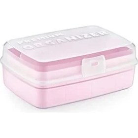 Resim Bfs 12 Bölmeli Çok Amaçlı Takı Toka Kutusu Dikiş Kutusu Kapaklı Organizer Kutusu Bölmeli Kutu 