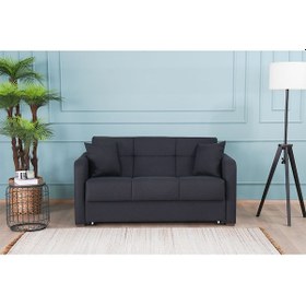 Resim Kilim Mobilya Adonis XL Yataklı Kanepe 160 Mat Siyah 