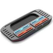 Resim Cloud011 Nintendo Switch 2 Şarj İstasyonu 12 Oyun Yuvası 9 Rgb Işık Modu Manyetik Bağlantı Siyah 