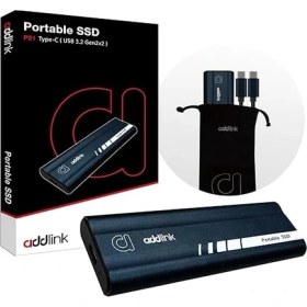 Resim Addlink P21 2TB 2000-1950MB/S USB 3.2 Gen2 Type-C Portable Taşınabilir SSD AD2TBP21B2K 