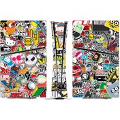 Resim Kt Grup Sticker Bomb Playstation 5 Standart Kasa Disk Versiyon Sticker Kaplama Seti 