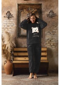Resim Sude Charme Kadın Kışlık Peluş Pijama Takımı K-200-472 - 1 Adet 001 