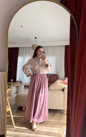Resim Her bedene uyum sağlayan gül kurusu Şalvar pantolon - Standart 
