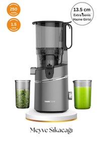 Resim Tıgrecook SJ 036 Slow Juicer Yavaş Sıkım Katı Meyve Sıkacağı Sorbe 