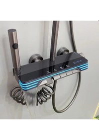 Resim Larens Lüx Akıllı Piyano Duş Sistemi Metalik Gri 