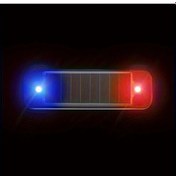 Resim Turcoshop11 1 Adet Mavi Kırmızı Led Güvenlik Lambası Solar Dekoratif Araç Bisiklet Işık 