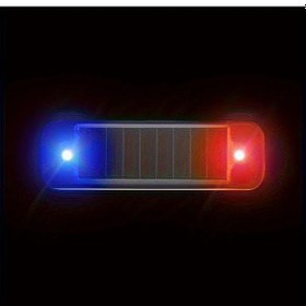 Resim Turcoshop11 1 Adet Mavi Kırmızı Led Güvenlik Lambası Solar Dekoratif Araç Bisiklet Işık 