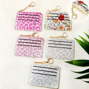 Resim Şık ve Sevimli Mini Ultra İnce Fermuarlı Kartlık Leopar Desenli/Çiçek Desenli, Çoklu Kart Yuvalı Fermuarlı Cepli, Madeni Paralar, Banka Kartları ve Daha Fazlası İçin. Kartlar ve Belgeler İçin Ultra Hafif Cep Cüzdanı, Seyahat Kart Cüzdanı Olarak Mükemmeldir ve Şık Kızlar ve Kadınlar İçin Harika Bir Hediyedir. 