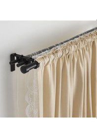 Resim Perde Çubuğu, Siyah, 210-385 Cm Siyah 