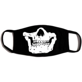 Resim StüdyoÜmitTişört Iskelet Skeleton Call Of Dutty Ghost %100 Pamuklu Siyah Penye Kumaş Yıkanabilir Maske B095-068s 