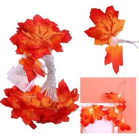 Resim Geeksen Akçaağaç Yaprakları Çelenk Led Tatil Işık Dizisi Sevgililer Günü Doğum Günü Düğün Parti Dekorasyonu Ekonomik Işık Peri Lambası Dizisi Kırmızı 