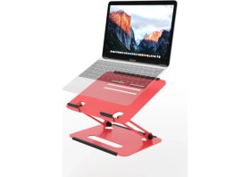 Resim Çok Yönlü Metal Laptop Standı, Ayarlanabilir ve Katlanabilir Ergonomik Tasarım 