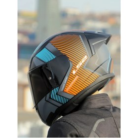 Resim Rapıd 2 Race Extra Mat Gri-Neon Turuncu Kask 