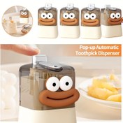 Resim 1 Sevimli Otomatik Pop-Up Kürdanlık Dispenser, Mutfak Kürdanlığı Kavanozu, Ev Dekor Kutusu, Düğün Sergi Standı, Kürdan Saklama Organizatörü, Aile için Uygun, Oturma Odası, Mutfak, Yemek Masası 