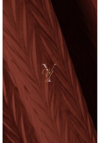 Resim İthal Kadife Fon Perde Plise 01 V-321 Turuncu Turuncu 