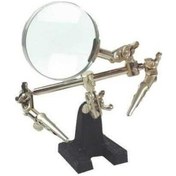 Resim Mannesmann 572 Büyüteç ve Kıskaçlı Mini Çalışma Standı 