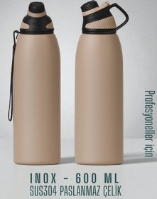 Resim Transformacion Inox Çelik Termos - 600 ml SUS304 Çelik Termos Profesyonel PUDRA 722130 