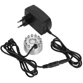 Resim Vkemall Ultrasonik Soğuk Buhar Oluşturucu 12 Renkli Işık Özellikli Akvaryum / Havuz Dekorasyonu 100-240v Avrupa Şarjı 