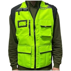 Resim Forte Gt Reflektif HGS Cepli Yelek Sarı Siyah 