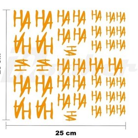 Resim Joker Haha 25x25cm Folyo Kesim Evrensel Desen Kaplama Turuncu 