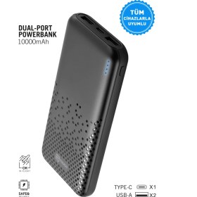 Resim Intouch 10.000 Mah Slim Dual Port Powerbank Tüm Cihazlarla Uyumlu Taşınabilir Şarj Cihazı 