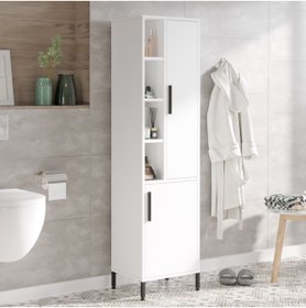Resim Yurudesign Vitale Çok Amaçlı Dolap Banyo Dolabı Beyaz Vı2-w 
