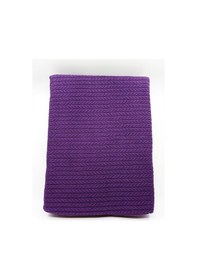 Resim Cottonriver Örgü Tek Pike Mürdüm Çift Kişilik Mürdüm 