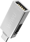 Resim Wiwu T02 USB Type-C Hub Çevirici ve Çoklayıcı Hub Gri Winex