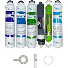 Resim Pemax Water Solutions Kapalı Kasa Su Arıtma Cihazlarına Tak Çevir 6'lı Platinium Mebran Alkali-Tatlandırıcı 