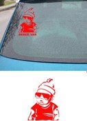Resim MIGNATIS Arabada Bebek Var Araba Sticker - Oto Sticker - Araba Sticker - 20 cm 