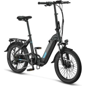 Resim Mosso Kronos Elektrikli Katlanır Bisiklet 390H Hyd 20 Jant 7 Vites Mat Siyah Mavi 
