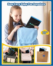 Resim z12concept LCD Grafik Tablet Çocuk Çizim Tahtası 8.5 inch ( 22 cm ) Djital Karalama Tableti Yüksek Kalite 