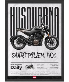 Resim Husqvarna Svartpilen 401 - Çerçeveli / Siyah / 30x42 